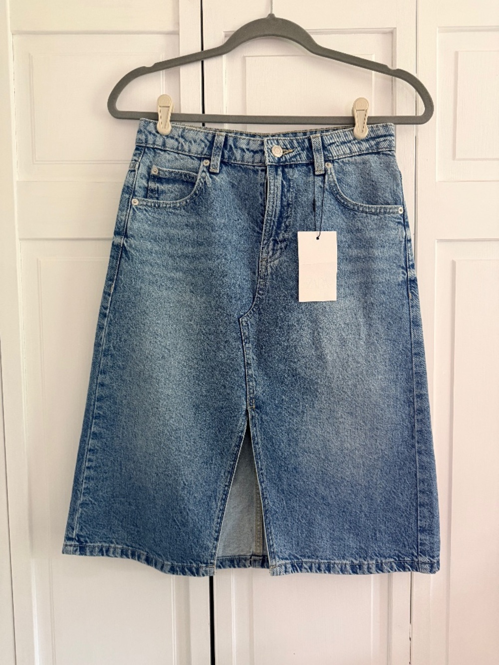 NWT Zara Teen A-Line denim skirt